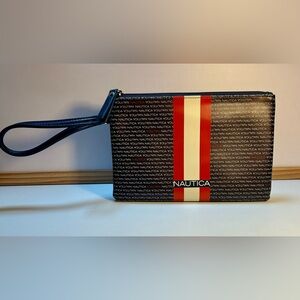 Nautica Red, White, and Blue Clutch Wristlet w/RFID Protection